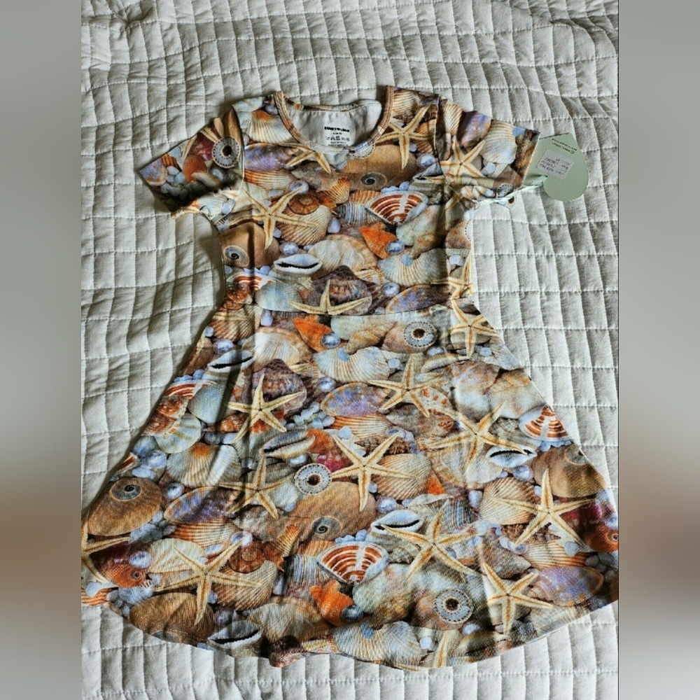 NWT Romey Loves Lulu Swing Dress seashells sz. 9